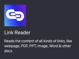 Link Reader plugin logo.