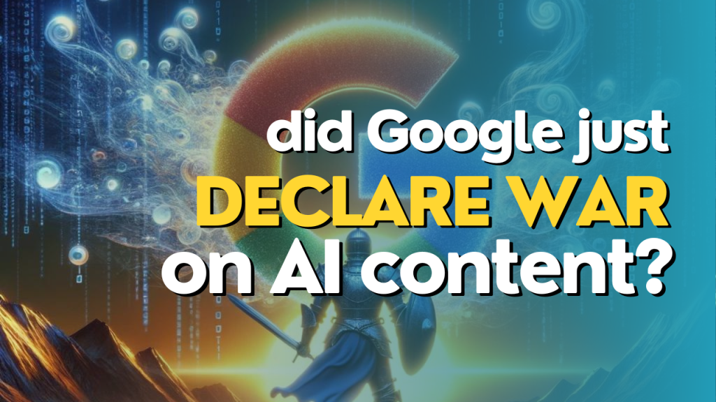 Thumbnail for article titled "Did Google just declare war on AI content?"